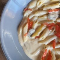 Penne with coconut cream at KEMULAN Kitchen & Culture in Ubud