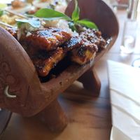 BBQ tempeh and veggies at KEMULAN Kitchen & Culture in Ubud