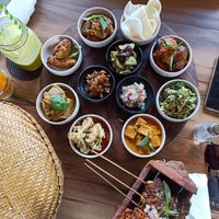 Indonesian vegan set for 2 at KEMULAN Kitchen & Culture in Ubud