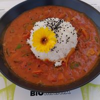 Red Curry at BioMania Bistro Bol in Bol