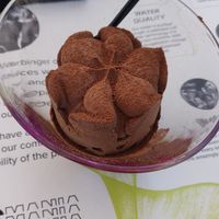 Hazelnut and chocolate ice cream at BioMania Bistro Bol in Bol