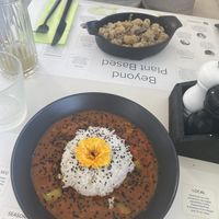 Thai curry bowl & truffle gnocchi   at BioMania Bistro Bol in Bol