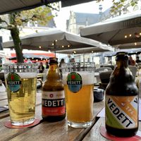  Outside terrace with Vedett  at Suikerkist in Breda