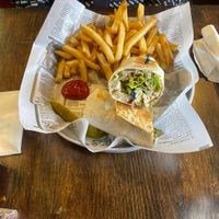 Vegan Caesar wrap  at Shepherd's Pub in Elora