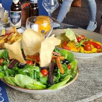 Salade met couscous en saffraan paella at De Boterlap in Harderwijk