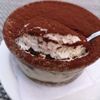 Tiramisù at Paradiso Pizzeria Gelateria in Trequanda