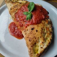 Calzone at Paradiso Pizzeria Gelateria in Trequanda