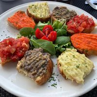 Bruschette at Paradiso Pizzeria Gelateria in Trequanda