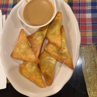 banana wontons with caramel  at Aroy Thai Gardens in Middletown