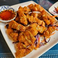 "Pork belly" at Aroy Thai Gardens in Middletown