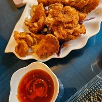 Oyster mushroom tempura at Aroy Thai Gardens in Middletown