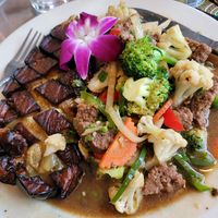 Pad Moo Ma Khua Pao at Aroy Thai Gardens in Middletown