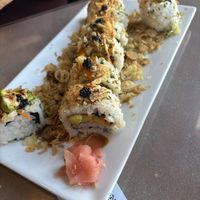 Avocado with caviar sushi rolls yum  at Aroy Thai Gardens in Middletown