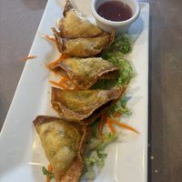 Cream cheese wontons. Really good   at Aroy Thai Gardens in Middletown