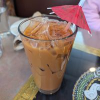 Thai Tea, Crab Rangoon, and Roti at Aroy Thai Gardens in Middletown