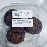 Delicious vegan muffins at Living Food Bakery & Cafe in Zephyrhills