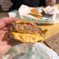 Double Cheeseburger at PLNT Burger in Wynnewood