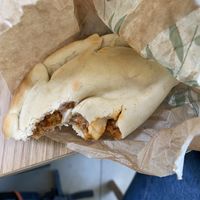 Vegan empanada with soy mince at Nostrum  in Alicante