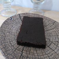 Sweet potato brownie at Vegetopia in Gran Canaria