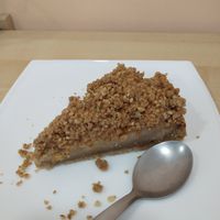 Apple cake at Vegetopia in Gran Canaria
