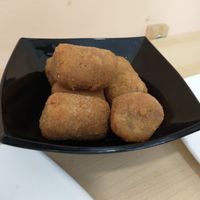 Croquettes with vegan chorizo at Vegetopia in Gran Canaria