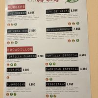 Menu - November 2021 at Vegetopia in Gran Canaria