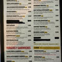 Menu English at Vegetopia in Gran Canaria