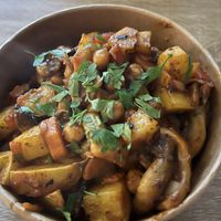 Mushrooms Ropa Vieja #Veganuary at Vegetopia in Gran Canaria