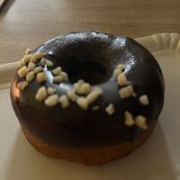 Almond Doughnut  #Veganuary at Vegetopia in Gran Canaria