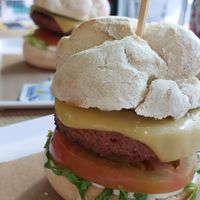 Delicious burger at Vegetopia in Gran Canaria