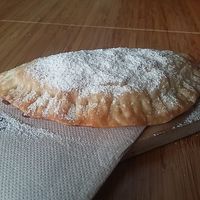 Trucha de batata dulce - pastry filled with sweet potatoes at Vegetopia in Gran Canaria