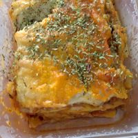 Lasagne at Vegetopia in Gran Canaria