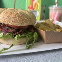 Vurger Arizona mit BBQ  at Vegetopia in Gran Canaria