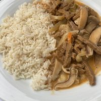Seitan Stroganoff at Botellini in Caldas Da Rainha