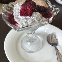 Chia pudding with berries   at Botellini in Caldas Da Rainha