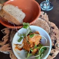 Bread and dried tomatoe dip at Botellini in Caldas Da Rainha