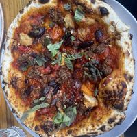 Vegan pizza   at Red Rabbit in St Paul