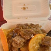 Ginger orange tofu  at La Mai Plate in Portland