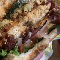 Chick-a-bee sandwich at Honeybee Burger - Venice in Venice