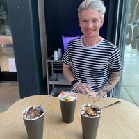 My favorite was the S’mores (on the right)    at Ice Queen in Portland