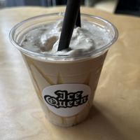 Cold Brew Soft Serve Frappe with Caramel  at Ice Queen in Portland