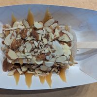 Oatchata paleta with almonds and caramel at Ice Queen in Portland