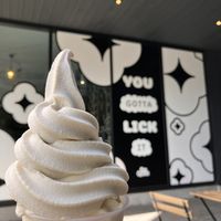 vanilla soft serve  at Ice Queen in Portland