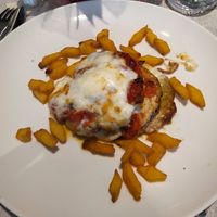 Parmigiana di melanzane #Veganuary at Isola Verde Resort & Restaurant in Castiglione Del Lago
