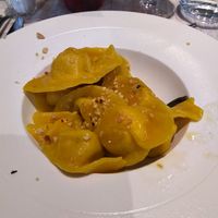 Cappelletti ripieni di zucca, burro e salvia #Veganuary at Isola Verde Resort & Restaurant in Castiglione Del Lago