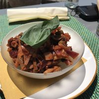 Caponata di Carciofi at Osteria delle Crete in San Giovanni Dasso
