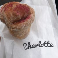 Strawberry Croffin   at Charlotte Croissanterie in Trieste