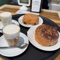 Pain au chocolate and roll gianduia 🥐 🌰  at Charlotte Croissanterie in Trieste