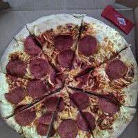 Vegan vegeroni at Domino's Pizza - Kruidtuinlaan in Brussels