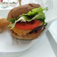  Classic burger, so tasty BTW! at iVegan in Rome